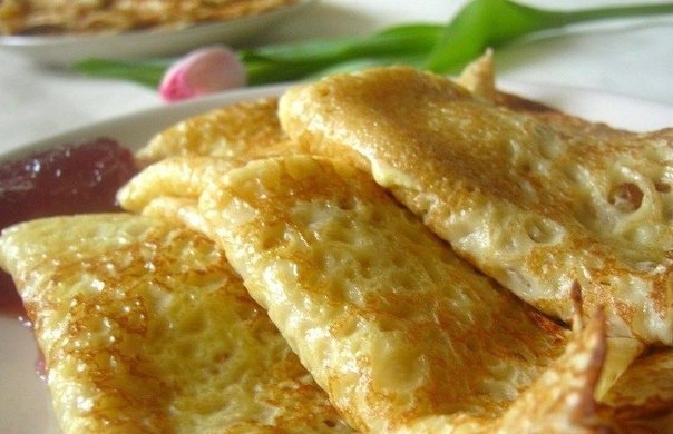 Нежные, воздушные с дырочками и по-домашнему ароматные заварные блины!