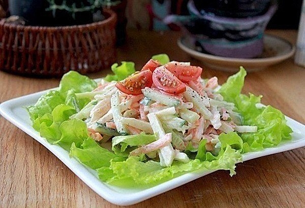 5 лёгких и очень вкусных салатов до 100 ккал (на 100 г)