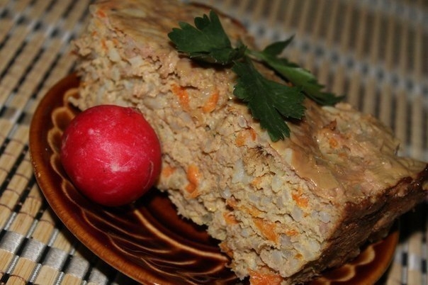 Мясная запеканка, как в детском садике.