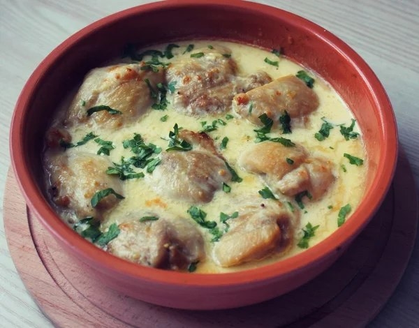Курица в горчично-сливочном соусе. Очень вкусно и быстро!