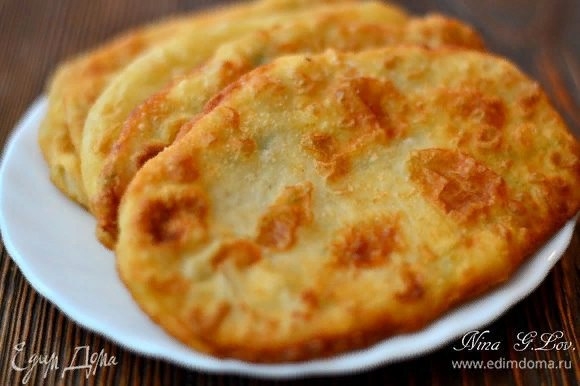 Очень вкусные тоненькие пирожки с мясом и картошечкой