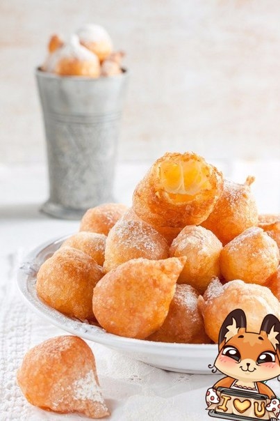 Французские заварные пончики "Пе-де-нонн"