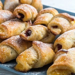Изумительно вкусные воздушные рогалики без дрожжей