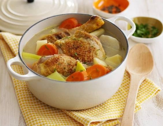 Жареная курочка с овощами Жареная курочка с овощами