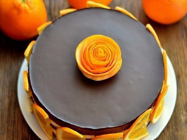 Шоколадно-апельсиновый торт "Солнечный"