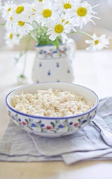 Домашний творог.