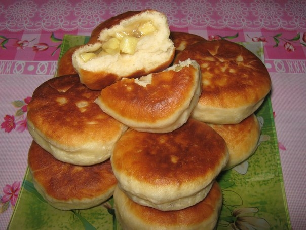 жареные булочки с яблочной начинкой от Катерины Гороховой-Шмаковой