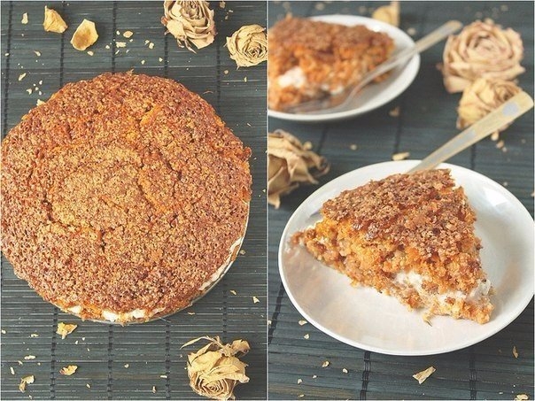 Морковный пирог без муки.