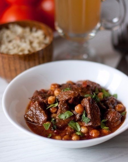 Жаркое из говядины с нутом