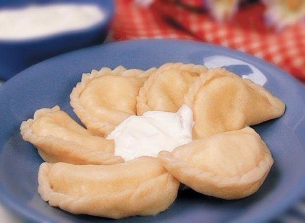 Вареники с курицей и капустой