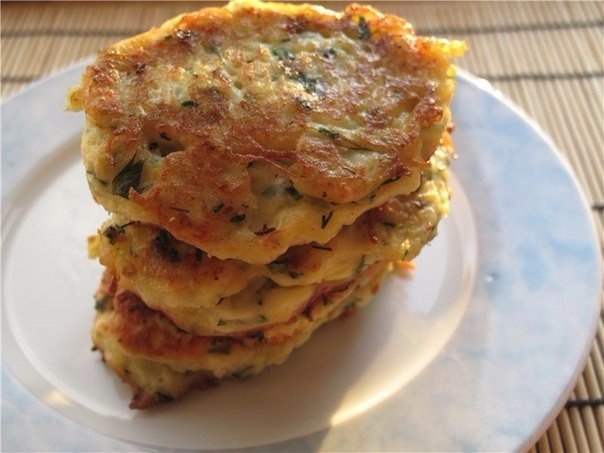 Луково-овсяные оладушки