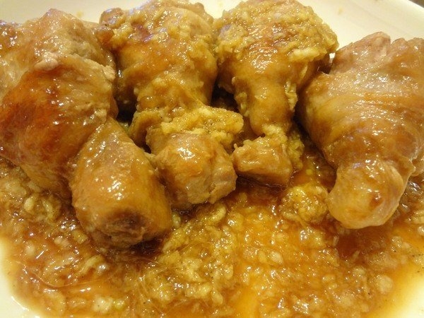 Куриные ножки с мандаринами