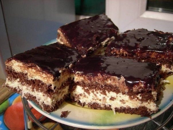 Шоколадно-кокосовый торт. Рецепт!