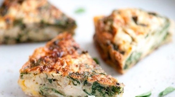 Куриный пирог со шпинатом.