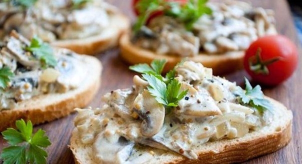 ✿ Сэндвич с шампиньонами ✿