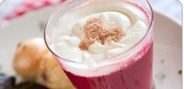 Свекольный капучино