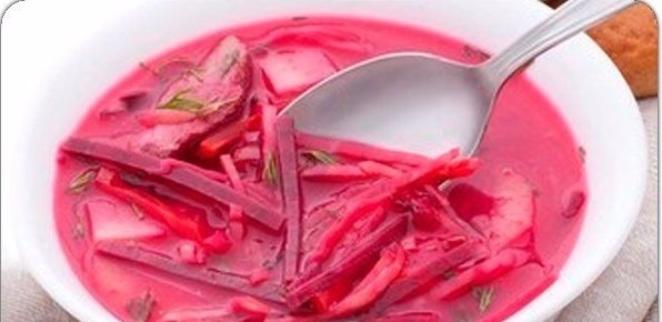 Быстрый постный борщ с укропом