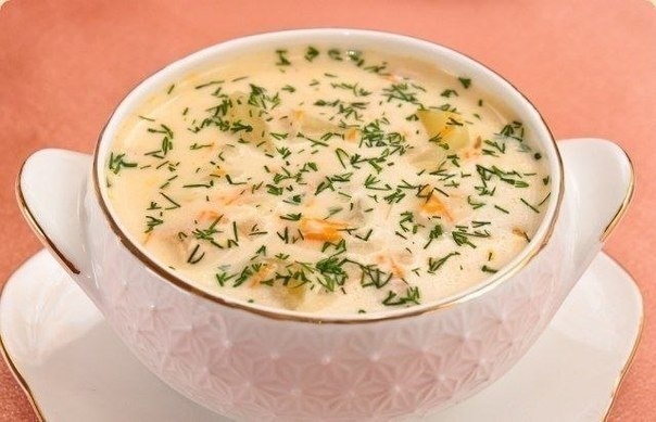Сырный суп с куриным филе - очень вкусно!