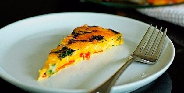 Пирог-омлет с перцем