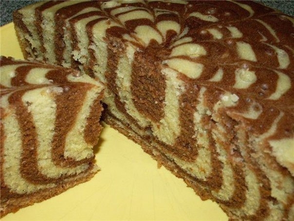 Как испечь вкусный и красивый пирог "Зебра"