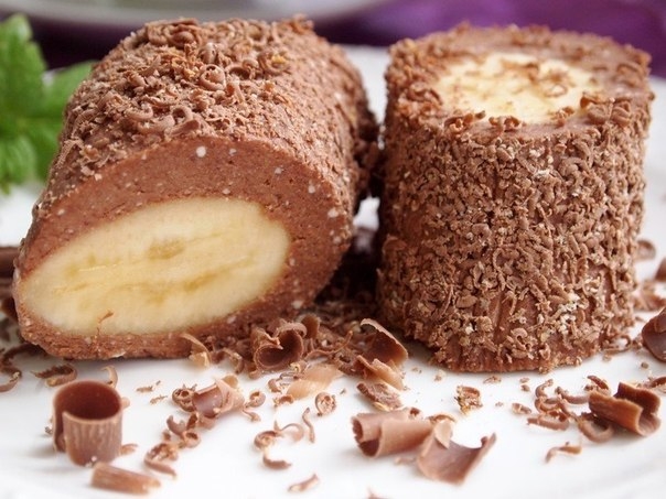Шоколадно-творожный десерт с бананом (2 варианта подачи)!