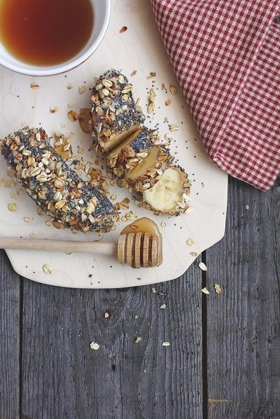 БАНАНОВЫЙ ДЕСЕРТ С АРАХИСОВОЙ ПАСТОЙ