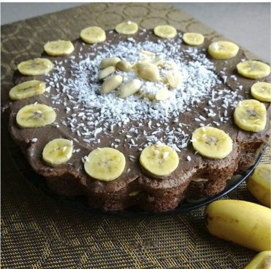 ШОКОЛАДНЫЙ ТОРТ С БАНАНАМИ