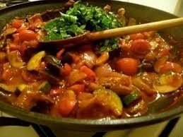 Овощное рагу с куриным филе