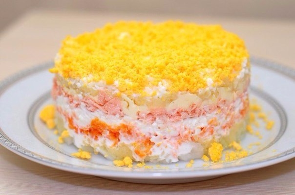 Для всех, кто следит за фигуркой, отличный рецепт классической "Мимозы" в новом низкокалорийном испо