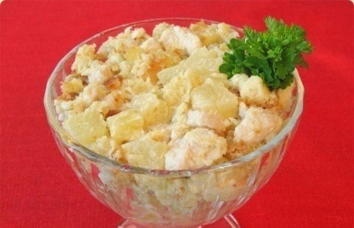 Самый вкуный салат «Курица с ананасами»