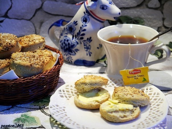 Ржаные сконы - английские булочки к чаю