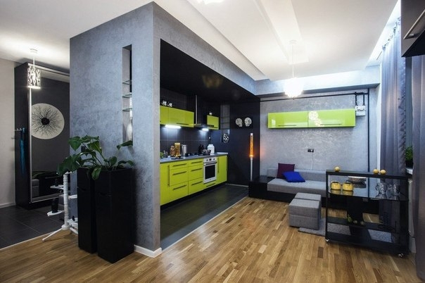 Дизайн интерьера студии в Львове площадью 52 кв.м.