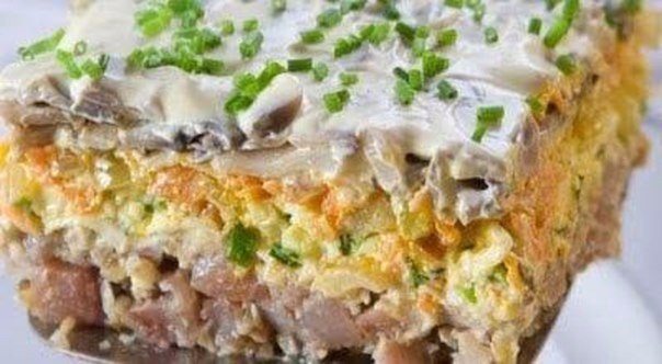 Замечательный салатик для любого случая! Готовить сущие пустяки!