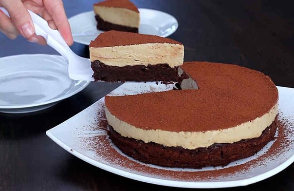 Шоколадный торт с кофейным суфле. Без муки!