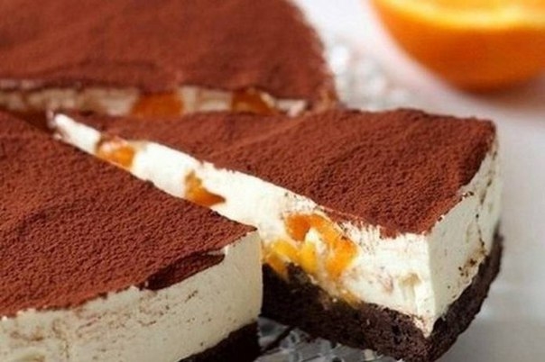 Супер-идея — торт-тирамису с апельсинами и темным шоколадом