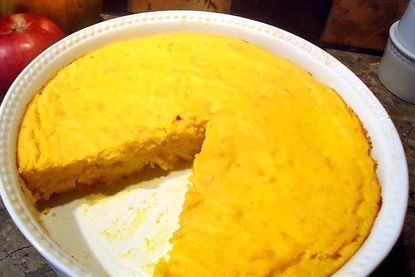 Нежнейший пудинг из сочной тыквы, да при том еще этот изумительный цвет! Красота!