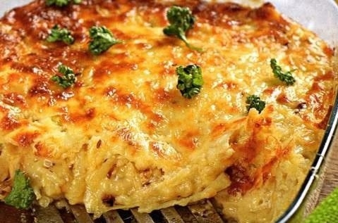 Румяная ароматная запеканка из сочной капустки! Прелесть получается!