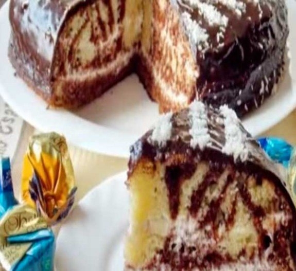 Готовим торт зебра классический рецепт с фото пошагово