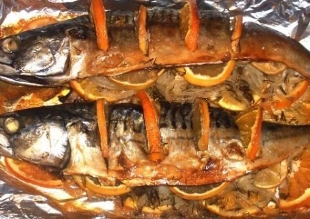 Ароматнейшая скумбрия с сочными цитрусами! Фантастическое сочетание!