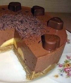 Шоколадный торт с бананами без выпекания. В котором много много-много шоколада!