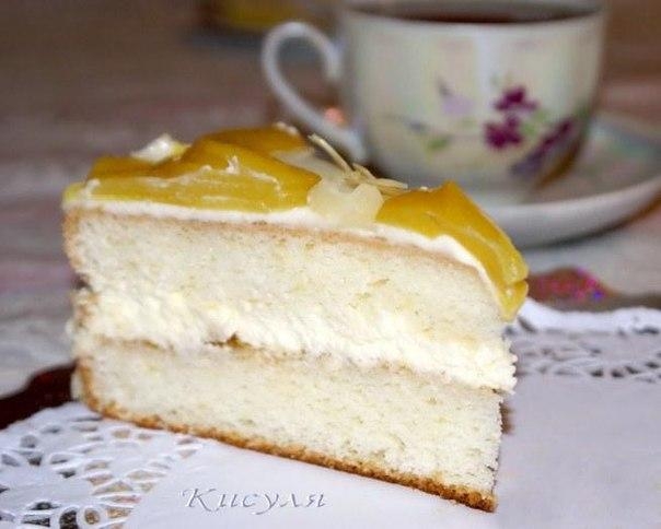 Торт «Миндально-персиковый блюз»