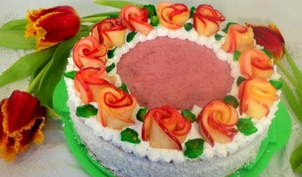 Торт « Венок из роз»