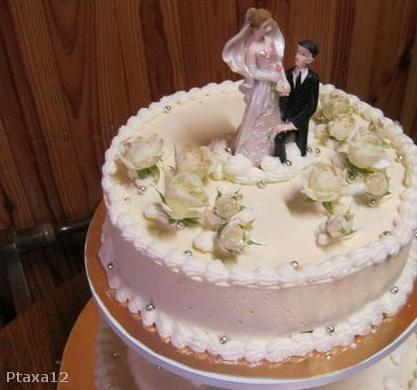 Торт белое суфле (свадебный)