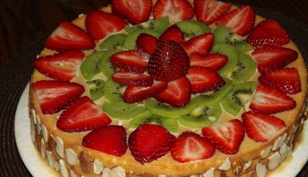 Рецепт приготовления фруктового торта