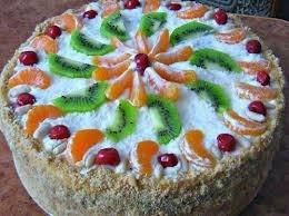 Рецепт торта «Мандарины на льду»