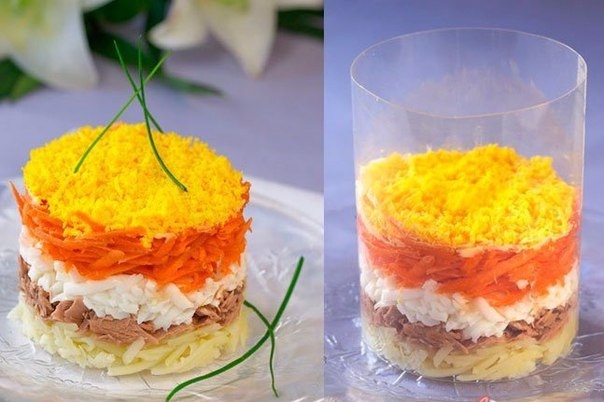 Самый простой, но в то же время удивительно вкусный салат! А если еще и подать оригинально...цены ем