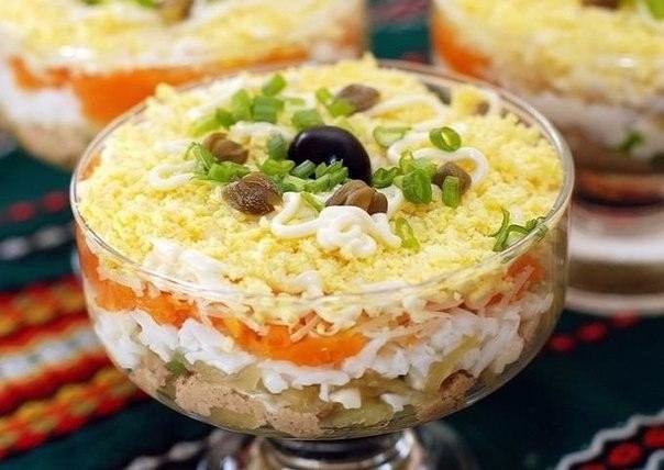 Отличный салатик для всех любителей печени. Вкусно и полезно!
