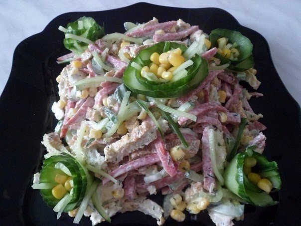 Салат без названия, но на вкус нежный и сочный! Приготовим вместе?