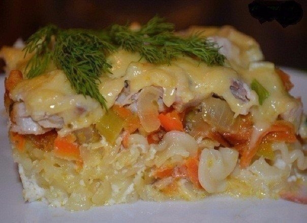 Запеканка - это вкусно и сытно! Сегодня готовим запеканочку из макарон с курочкой!