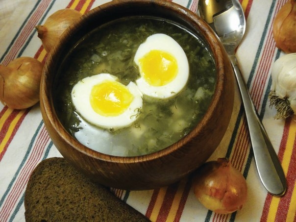 Холодный суп из щавеля (щавель)